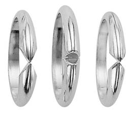 Platinum Half Round Heavy Ring Shank